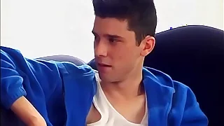 Young gay perverts feast on cock before anal threesome