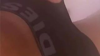 Hot young muscle jerks off in shower